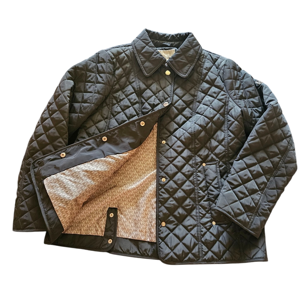 Michael Kors Green Quilted Puffer Jacket